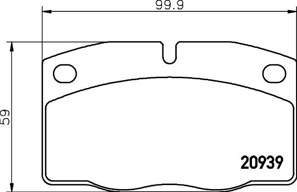 HELLA 8DB 355 007-251 - Тормозные колодки, дисковые, комплект autodif.ru