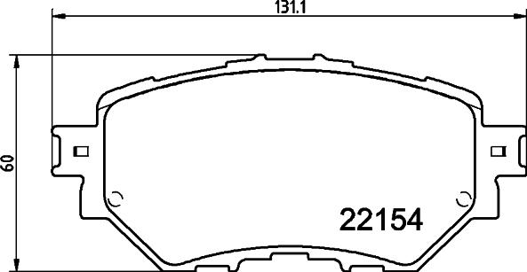HELLA 8DB 355 032-091 - Комплект тормозных колодок, дисковый тормоз autodif.ru
