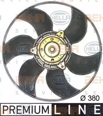 HELLA 8EW 009 158-501 - Вентилятор, охлаждение двигателя autodif.ru