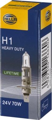 HELLA 8GH 002 089-361 - Лампа накаливания Heavy Duty 24V 70W H1 (P14,5s) autodif.ru