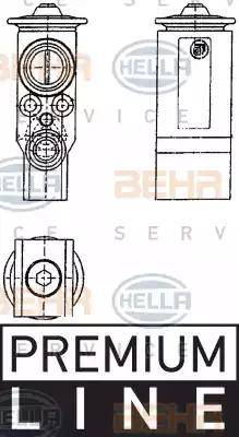 HELLA 8UW 351 239-071 - Расширительный клапан, кондиционер autodif.ru