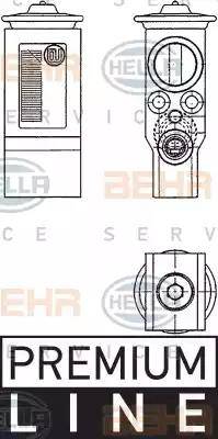 HELLA 8UW 351 234-231 - Расширительный клапан, кондиционер autodif.ru