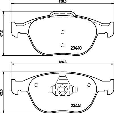 Meyle 025 234 4017/PD - Тормозные колодки, дисковые, комплект autodif.ru