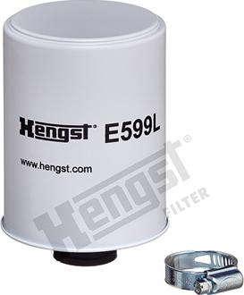 Hengst Filter E599L - Воздушный фильтр, двигатель autodif.ru