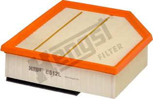 Hengst Filter E512L - Воздушный фильтр, двигатель autodif.ru