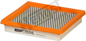 Hengst Filter E694L - Воздушный фильтр, двигатель autodif.ru