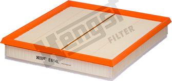 Hengst Filter E614L - Воздушный фильтр, двигатель autodif.ru