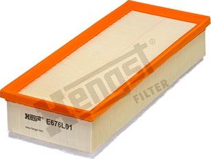 Hengst Filter E676L01 - Воздушный фильтр, двигатель autodif.ru