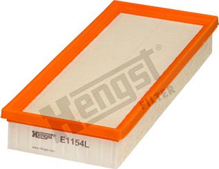 Hengst Filter E1154L - Воздушный фильтр, двигатель autodif.ru