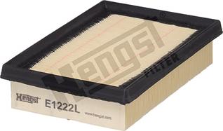 Hengst Filter E1222L - Воздушный фильтр, двигатель autodif.ru