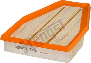 Hengst Filter E1722L - Воздушный фильтр, двигатель autodif.ru