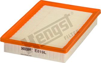 Hengst Filter E819L - Воздушный фильтр, двигатель autodif.ru