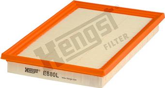 Hengst Filter E880L - Воздушный фильтр, двигатель autodif.ru