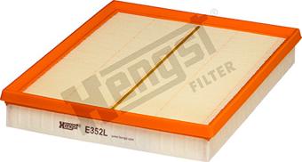 Hengst Filter E352L - Воздушный фильтр, двигатель autodif.ru
