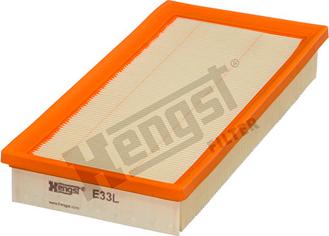 Hengst Filter E33L - Воздушный фильтр, двигатель autodif.ru