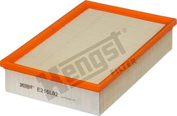 Hengst Filter E216L02 - Воздушный фильтр, двигатель autodif.ru