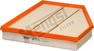 Hengst Filter E727L - Воздушный фильтр, двигатель autodif.ru