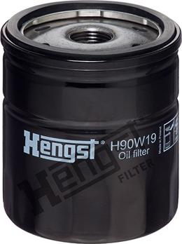 Hengst Filter H90W19 - Фильтр масляный Ford Focus II 05-,Mazda II 03, Skoda Felicia 1.3,Fiesta IV 1,25i -02,Focus 1,4 -04  autodif.ru