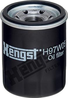 Hengst Filter H97W05 - Фильтр масляный HENGST H97W05 (W 610/3, C-806) Honda Accord, Civic, Mazda 626, Mitsubishi Galant, H autodif.ru