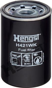 Hengst Filter H421WK - Топливный фильтр autodif.ru