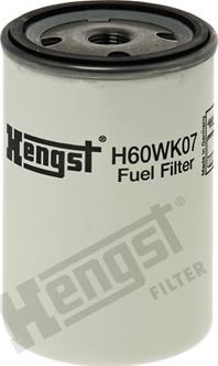 Hengst Filter H60WK07 - Топливный фильтр autodif.ru