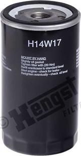 Hengst Filter H14W17 - Масляный фильтр autodif.ru