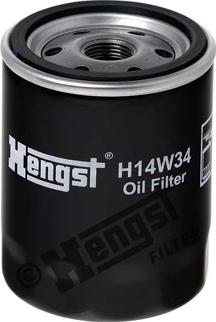 Hengst Filter H14W34 - Масляный фильтр autodif.ru