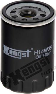 Hengst Filter H14W35 - Масляный фильтр autodif.ru
