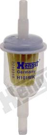 Hengst Filter H101WK - H101WK Фильтр топливный (в бензошланг) (BMW E30,Ford Escort/Fiesta,Seat) GB609 (VO 3538564) autodif.ru