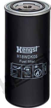 Hengst Filter H18WDK05 - Топливный фильтр autodif.ru