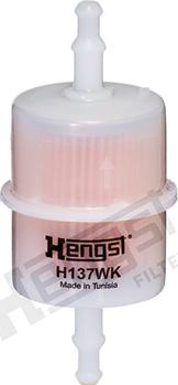 Hengst Filter H137WK - Фильтр топливный CITROEN: AX 86-98, BX 82-94, BX Break 83-94, C15 84-05, LNA 76-86, MEHARI 68-87, ZX autodif.ru