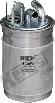 Hengst Filter H126WK - Топливный фильтр autodif.ru