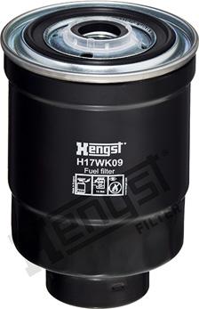 Hengst Filter H17WK09 - Топливный фильтр autodif.ru