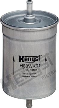 Hengst Filter H80WK01 - Топливный фильтр autodif.ru