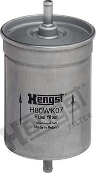 Hengst Filter H80WK07 - Топливный фильтр autodif.ru