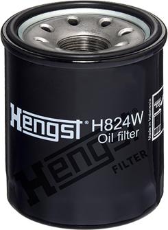 Hengst Filter H824W - Масляный фильтр autodif.ru