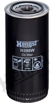 Hengst Filter H398W - Масляный фильтр autodif.ru