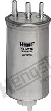 Hengst Filter H342WK - Топливный фильтр autodif.ru