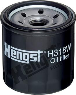 Hengst Filter H318W - Фильтр масляный Hengst H318W (W 6021) CHEVROLET Aveo 1,2L, Cobalt 1,5L, Gentra, 10шт/уп autodif.ru
