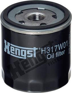 Hengst Filter H317W01 - Масляный фильтр autodif.ru