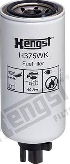Hengst Filter H375WK - Топливный фильтр autodif.ru