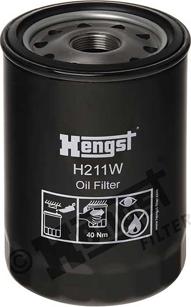 Hengst Filter H211W - Масляный фильтр autodif.ru