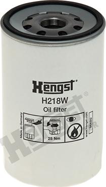 Hengst Filter H218W - Масляный фильтр autodif.ru