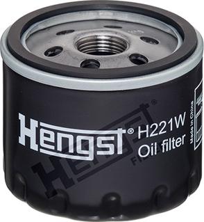 Hengst Filter H221W - фильтр масляный!\ Nissan Primera 1.9DCi 04>,Renault Megane II 1.5DCi/1.9DCi 02> autodif.ru