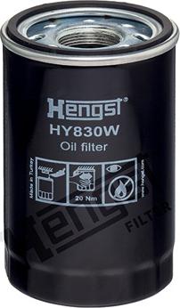 Hengst Filter HY830W - Фильтр, система рабочей гидравлики autodif.ru