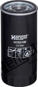 Hengst Filter HY831W - Фильтр, система рабочей гидравлики autodif.ru