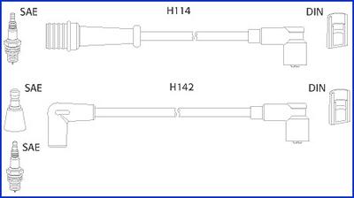 Hitachi 134485 - Комплект проводов зажигания autodif.ru