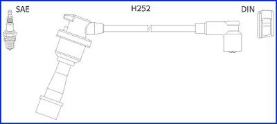 Hitachi 134480 - Комплект проводов зажигания autodif.ru