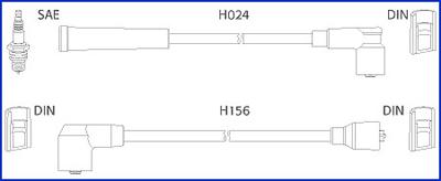 Hitachi 134230 - Комплект проводов зажигания autodif.ru