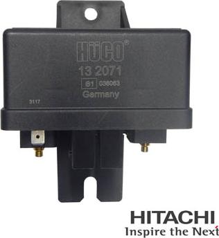 Hitachi 2502071 - Реле, система накаливания autodif.ru